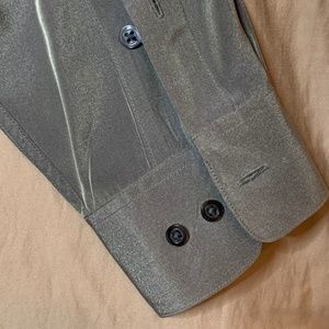 DKNY Iridescent Sage Dress Shirt  17 34/35